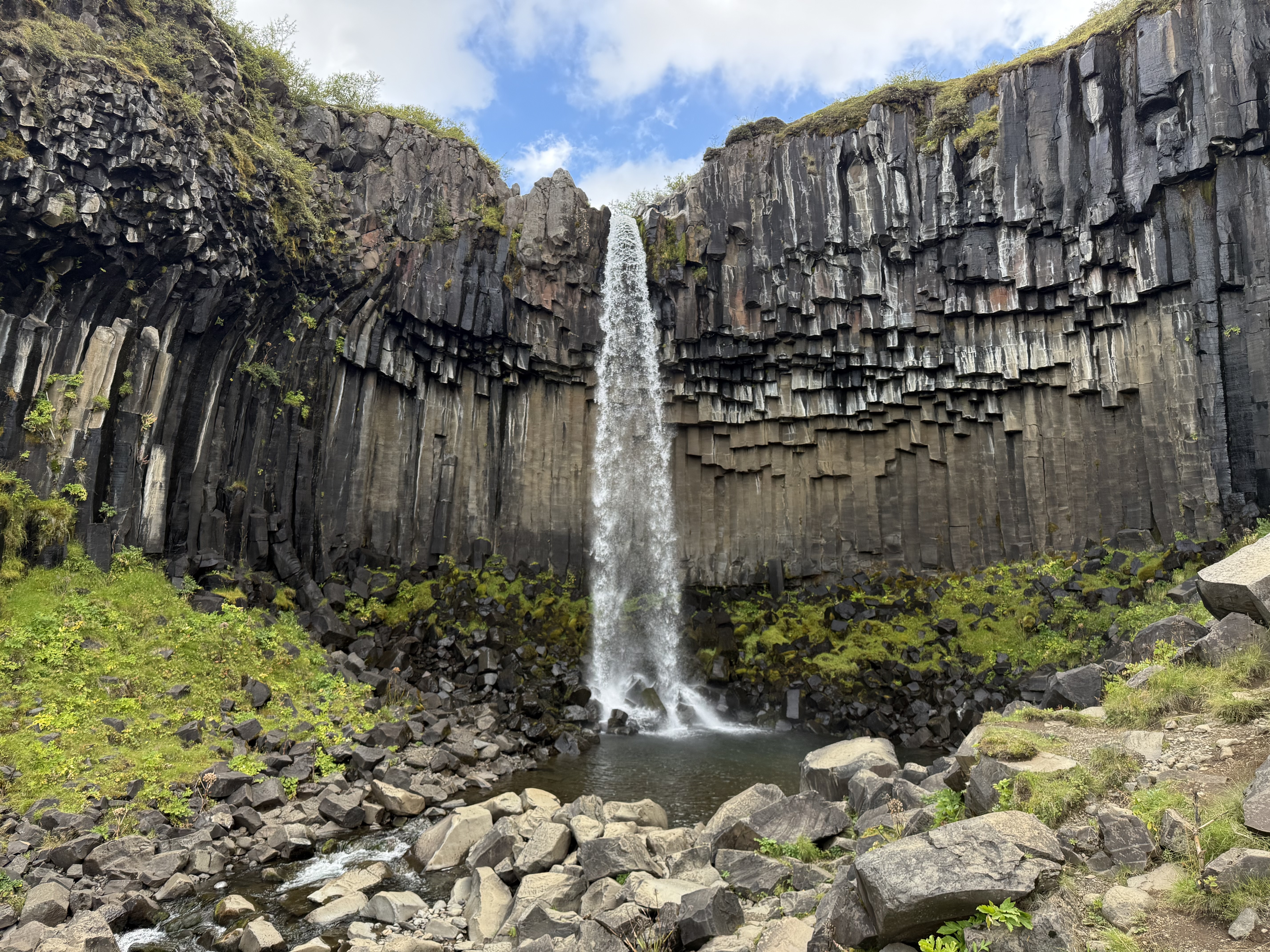 Svartifoss waterfall Vatnajökull National Park, Iceland